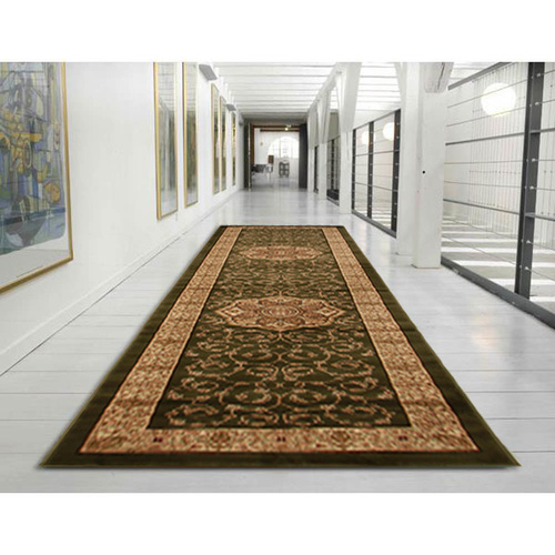 Ankara Medallion Classic Runner - Green - 80x300cm