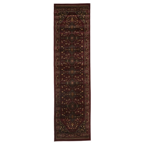 Ankara Traditional Shiraz Runner - Burgundy Red
