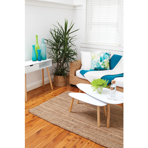 Fab Rugs Estate Jute Cotton Rug - Natural