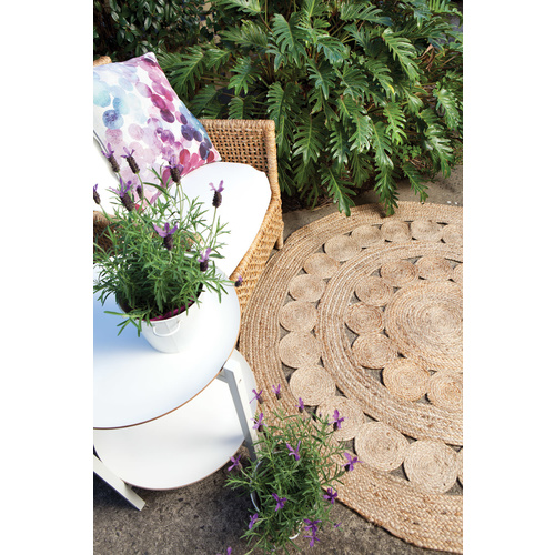 Jute Rugs:100cm Medallion