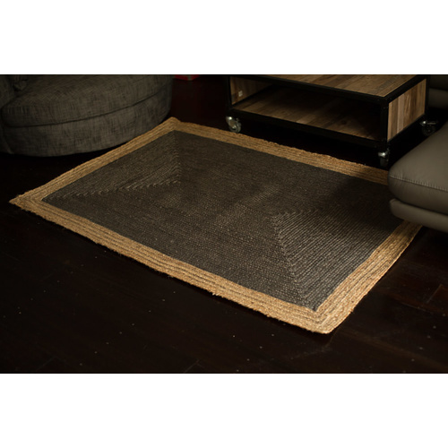 Jute Rugs:75x240cm Phoenix Deep Grey