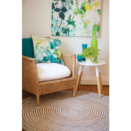 Fab Round Rugs Plumeria Jute Round Rug
