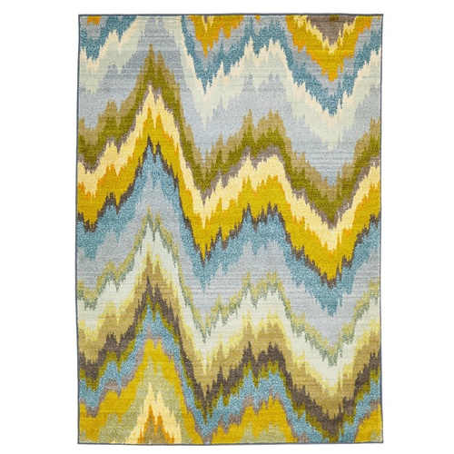 Mosaic Ikat Rug - Blue - 200x290cm