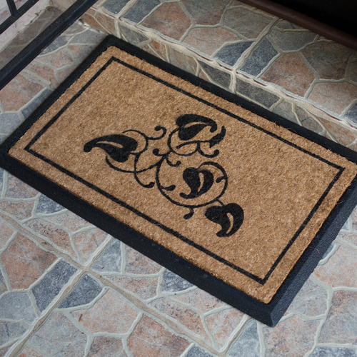 Long HONEY Coir Double Door Mat 45 x 120cm