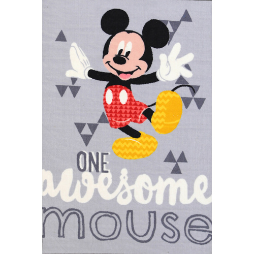 Kids Castle - Mickey Mouse Awesome - Grey - 100x150cm