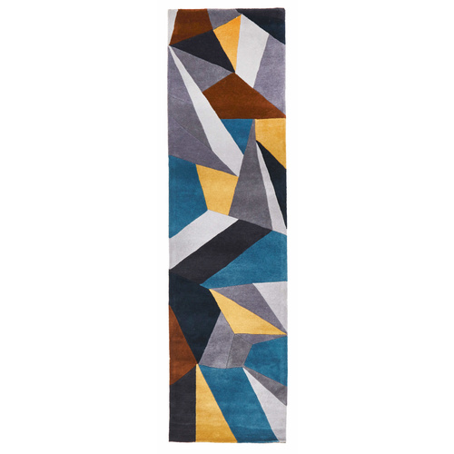 Zavier Safari Wool Runner - Yellow Grey - 80x300cm