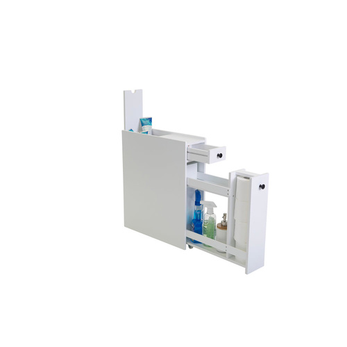 Bathroom Utility Cabinet - White - 16x58cm