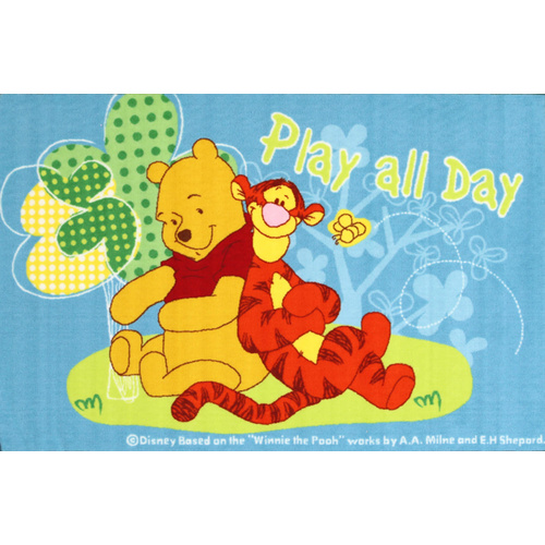 Kids Castle - Play all day Pooh - Multicoloured - 100x150cm