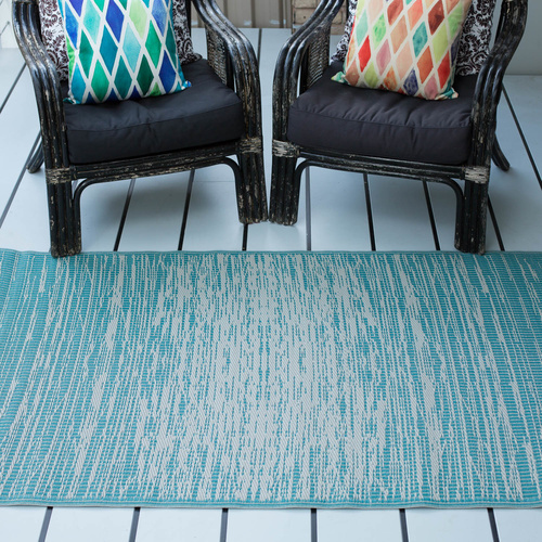 Plastic Rugs:120x179cm Brooklyn Teal