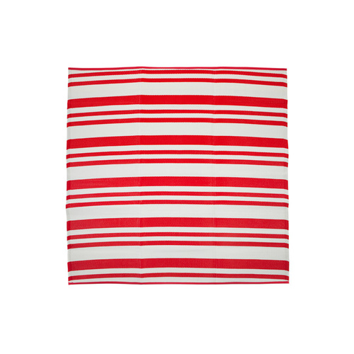 Plastic Rugs:180x180cm Cherai Bright Red 2F
