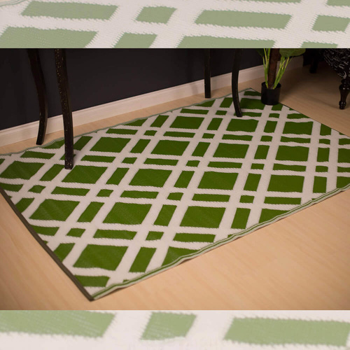 Dublin - Lime Green & White - 150x238