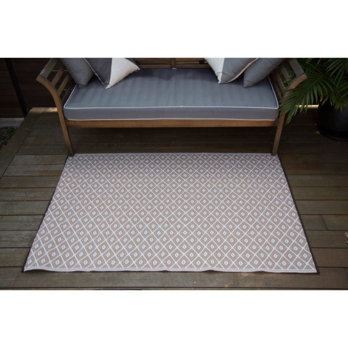 Plastic Rugs:150x238cm Kimberley Beige