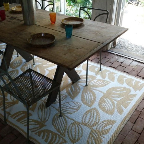 Plastic Rugs:150x238cm Male Cream & Beige