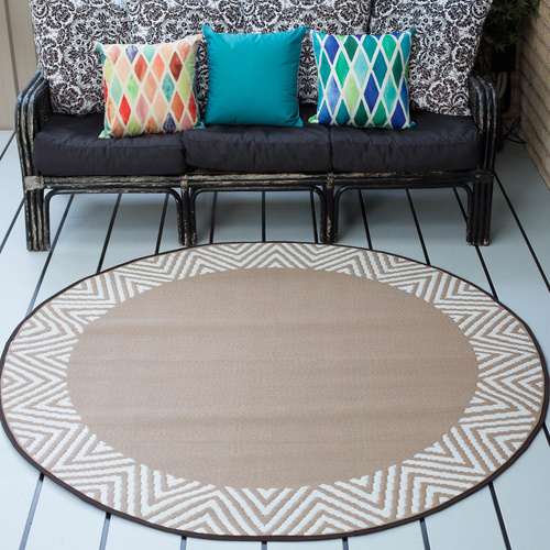 Plastic Rugs:180cm Olympia Beige