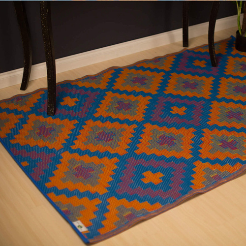 Saman - Blue & Orange - 120x179