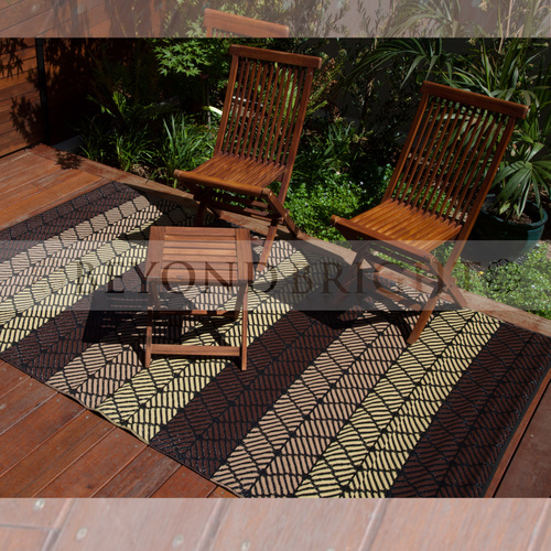 Plastic Rugs:180x270cm Seattle Chestnut & Summer Melon