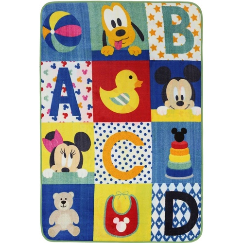 Kids Castle - Licensed Mickey Abc 123 - Multicoloured - 100x150cm