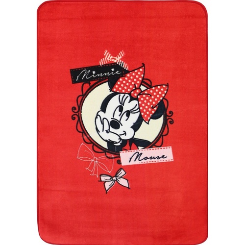 Kids Castle - Licensed Minnie Polka Dot - Red - 100x150cm