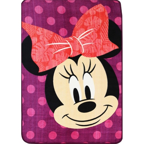 Kids Castle - Licensed Minnie Smiling - Multicoloured - 100x150cm