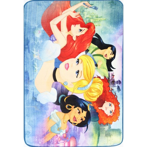 Kids Castle - Licensed Princess Collage - Multicoloured - 100x150cm