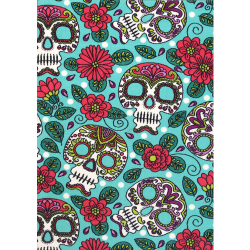 Kids Castle - Sugar Skull Flowers - Multicoloured - 100x150cm