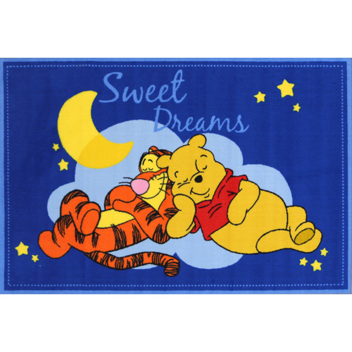 Kids Castle - Sweet Dreams Pooh - Blue - 100x150cm