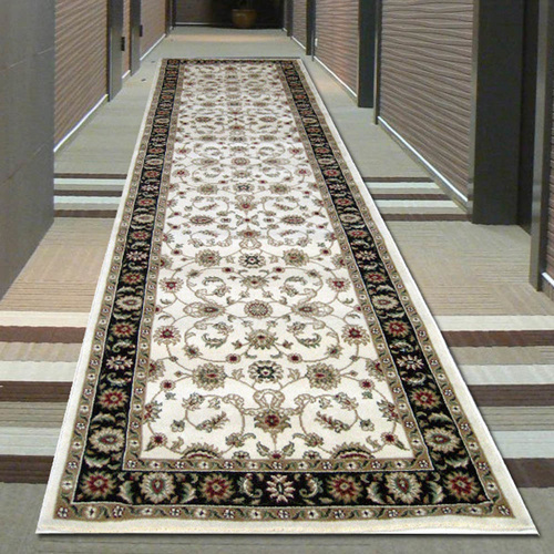 Sydals Classic Border Runner - Ivory with Black - 80x300cm