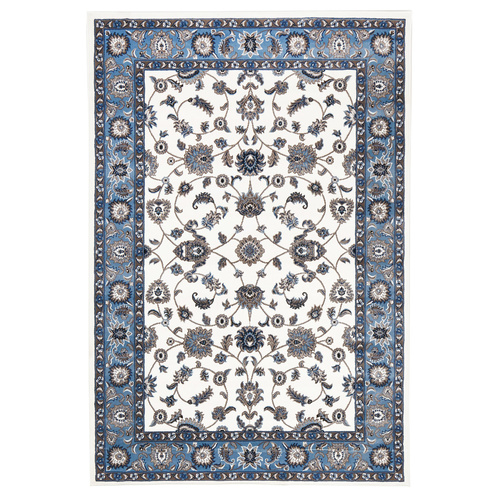 Sydals Classic Border Rug - White with Blue - 80x150cm