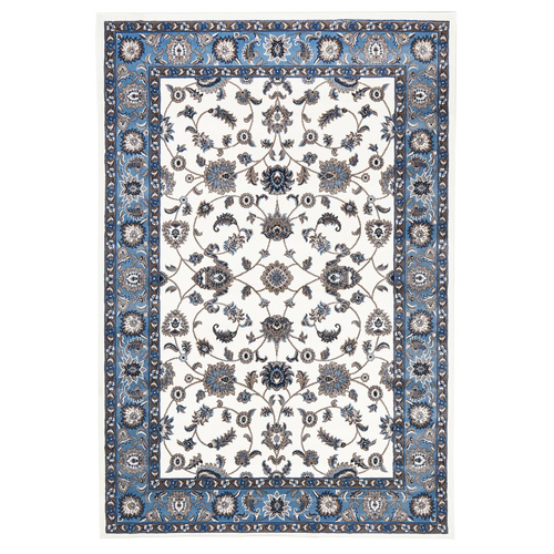 Sydals Classic Border Rug - White with Blue - 160x230cm