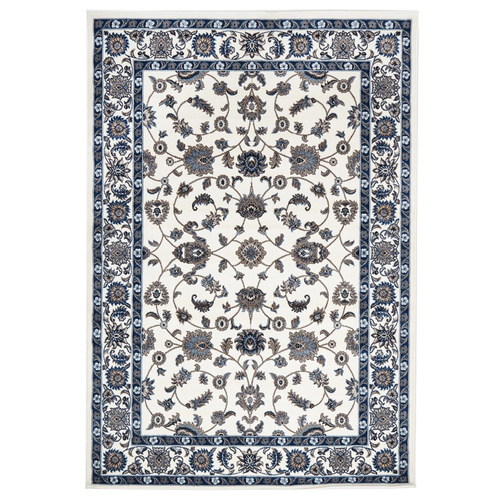 Sydals Classic Border Rug - White with White