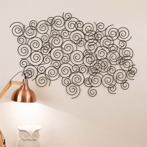 Ethereal Swirls Metal Wall Art